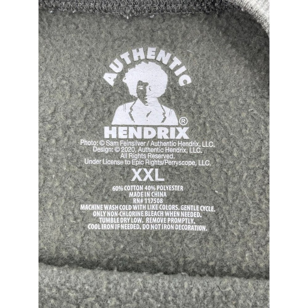 Hendrix Women's Gray 2 Sided Graphic Rock N Roll 1970 Tour Sweatshirt Size XXL - Picture 7 of 10